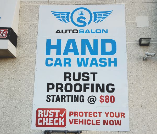 Wall mount Alupanel Sign